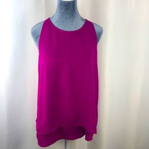 New Directions layered sleeveless flowy blouse Size Small